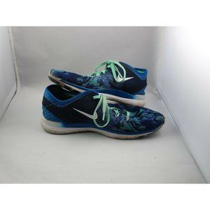 Nike Free TR Fit 5 Running Sneakers Shoes Women's Size 8.5 Blue 704695-403